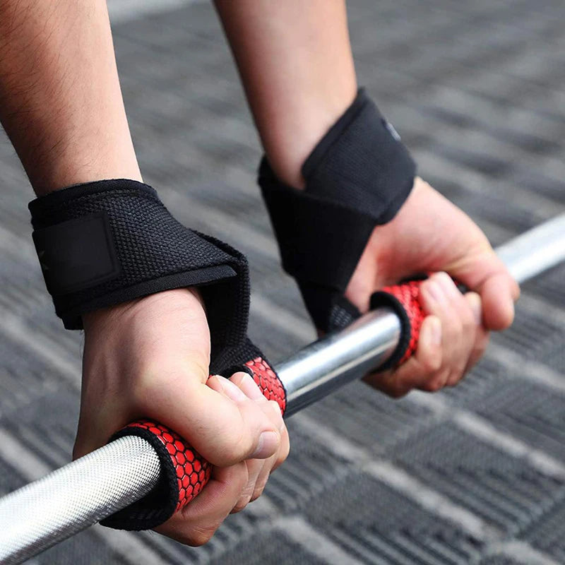 Silica Gel Non-Slip Lifting Straps for Weightlifting, Gym Non-Slip Powerlifting Straps, Strength Training Belts