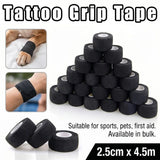 3/96PCS Tattoo Grip Tape Self Adhesive Bandage Wrap Elastic Cohesive Tape for Tattoo Machine Handle Finger Wrist Protection
