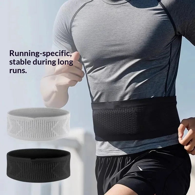 Unisex Running Waist Belt Breathable Sports Phone Holder Anti-Bounce Fitness Pouch for Gym Cycling Hiking