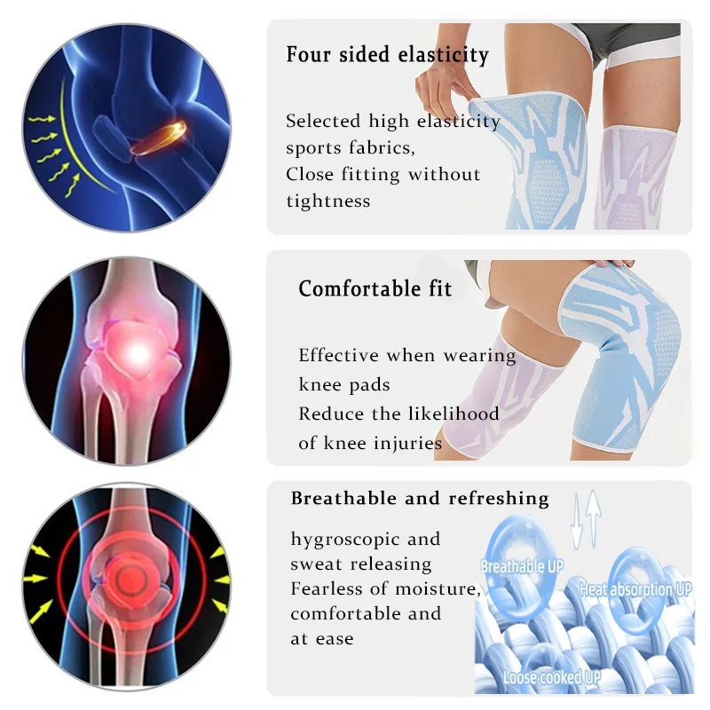 1Pcs Compression Knee Brace for Women Men Running Knee Pain,Knee Support Compression Sleeve,Sports Knee Braces for Arthritis