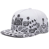 2025 New West Coast Cashew Flower Street Hip Hop Hat Outdoor Cycling Skateboard Hat Sunshade Hat Neutral Flat Edge Baseball Hat