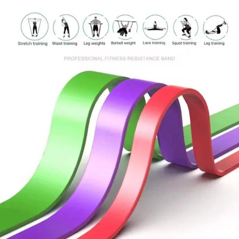 TPE Latex Sports Resistance Band Yoga Fitness Resistance Band Elastic Sports Resistance Band Weighted Resistance Training Set