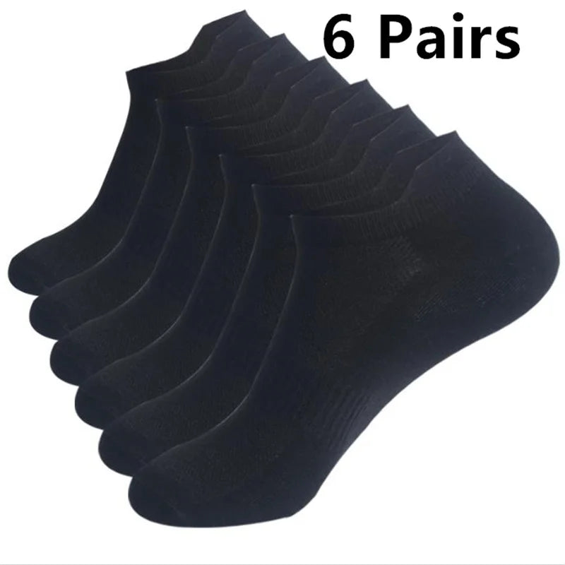 1-10 Pair Ankle Socks Womens and Mens Couple Student Cotton Ear New Plus Size Mesh Athletic Sports Running Solid Color Boat Sock