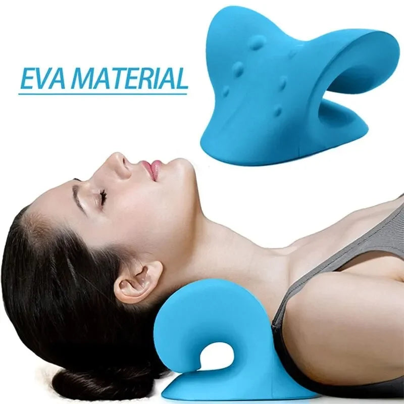 Neck Shoulder Stretcher Cervical Spine Stretch Gravity Muscle Relaxation Traction Massage Pillow Relieve Pain Spine Correction