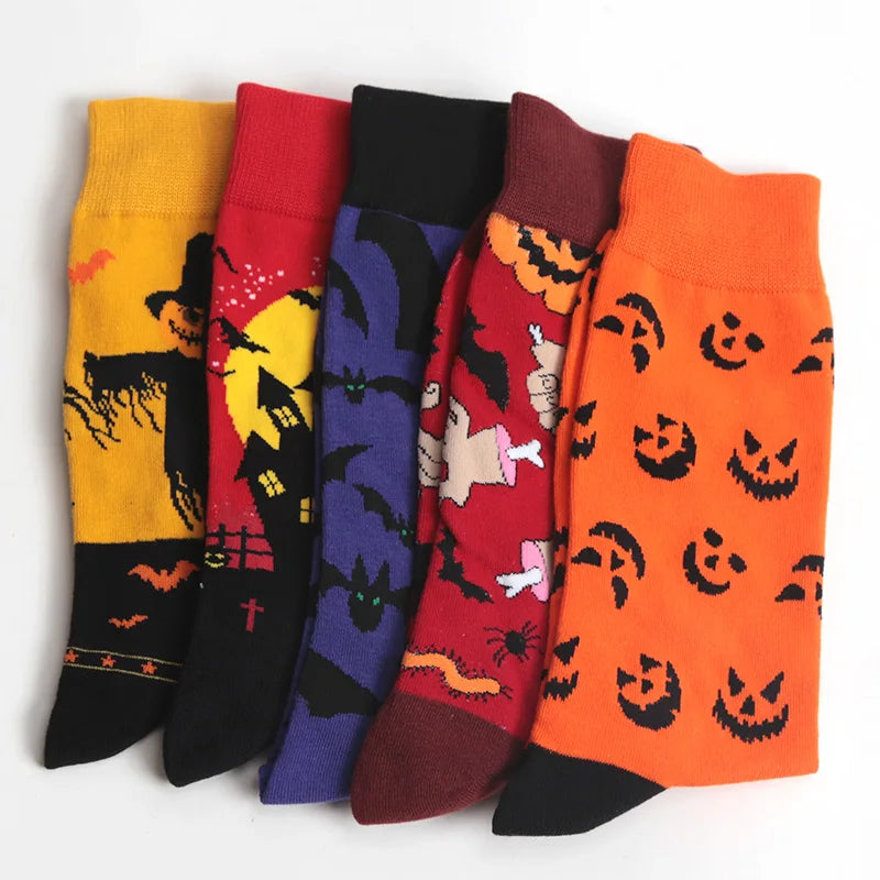 Cosplay Christmas Adult Unisex Socks Costume Accessories Socks Harajuku Autumn Warm Long Socks Halloween Props