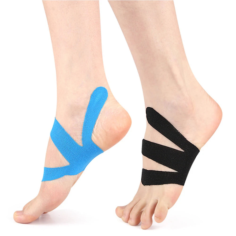 10PC Kinesiology Tape for Foot Arches Plantar Fasciitis Running,Waterproof Workout Adhesive Patches for Recovery Injury