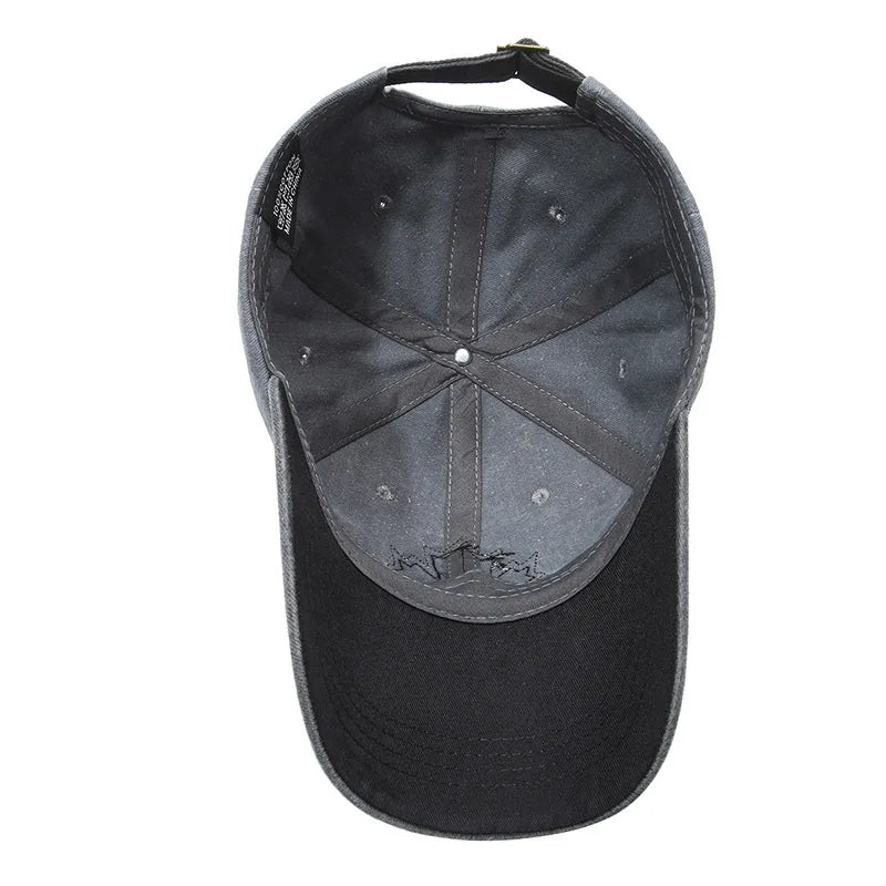 European and American Maple Leaf Retro Baseball Men and Women Washed Cotton Duck Tongue Spring Summer Outdoor Color Matching Hat