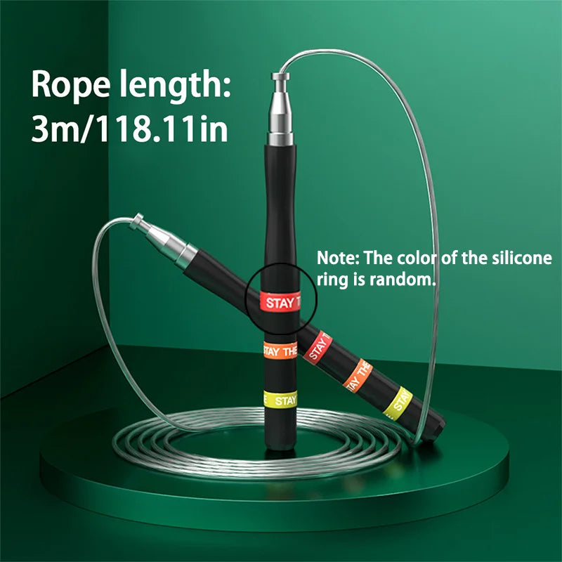 Aluminum Alloy Steel Wire Metal Handle Student Adult Fitness Fat Burning Racing Training Competition Skipping Rope
