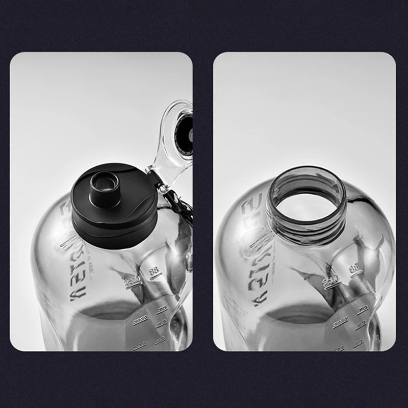 2.7/1.7LSport Water Bottle Super Large Capacity Accurate Calibration Water Kettle Fitness Gym Hiking Travel Leak Proof Water Jug