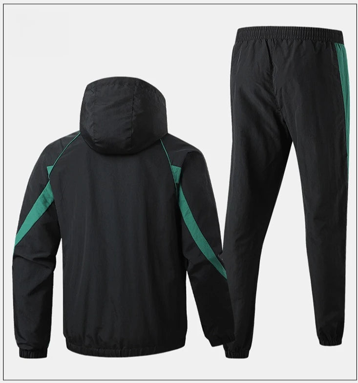 Professional Fit 2025 Winter Men Running Sets 1-2 PCS Outfit Windproof Ensemble Jogging for Plus Size Outdoor Track Suit