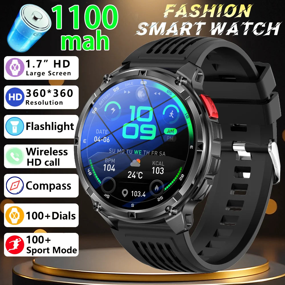 2026 New T-Rex3 Ultra 1100mAh Super Capacity Battery Adult Men Smart Watch 1.7