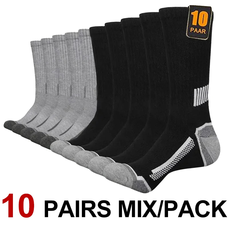 10/30 Pairs Neutral Solid Color Round Neck Socks Spring Summer Sweat Absorbing Breathable Comfortable All-season Sports Socks