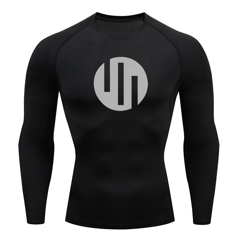 Gym Short Sleeve Running T-Shirt Men's Compression Long Sleeve Shirt Sun Protection Quick Drying Outdoor Sports Top Sportswear