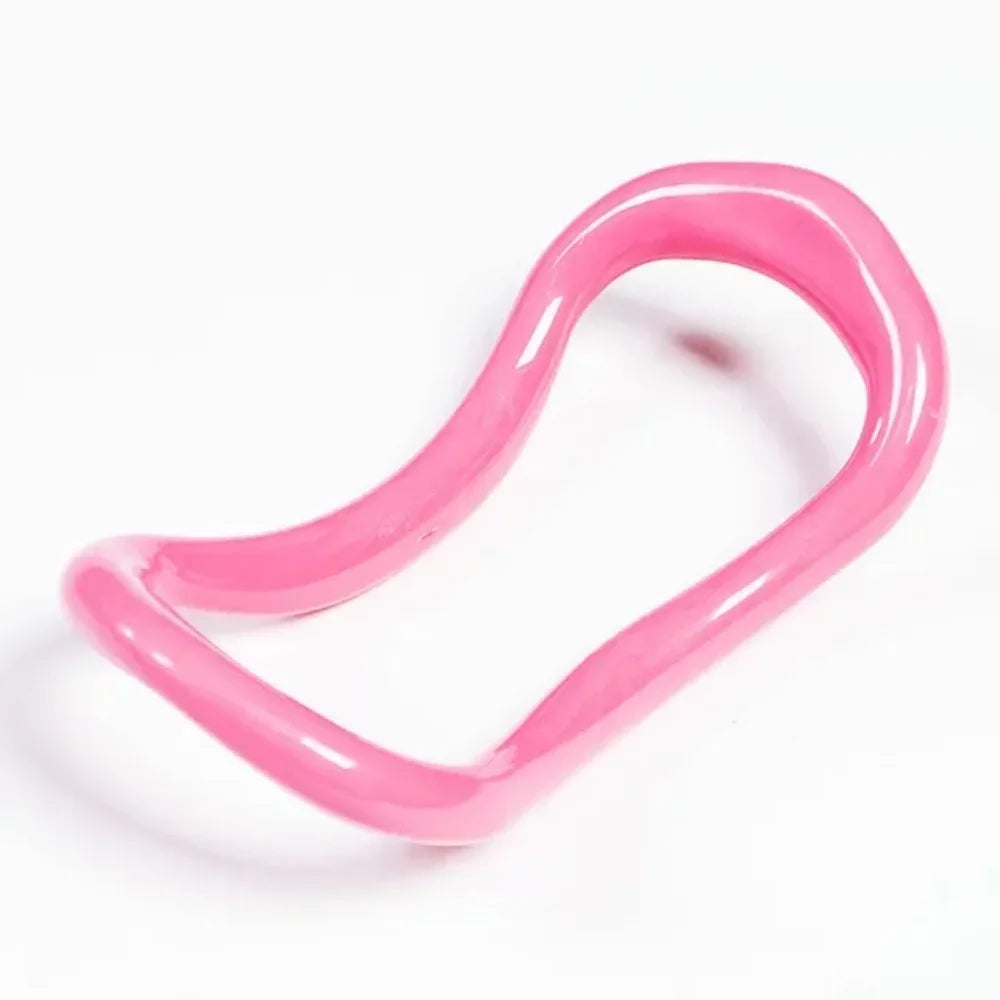 pink Yoga Circle Pilates Stretch Ring Home Women Fitness Equipment Fascia Massage Body Workout Exercise Resistance Support Tool