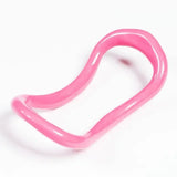 pink Yoga Circle Pilates Stretch Ring Home Women Fitness Equipment Fascia Massage Body Workout Exercise Resistance Support Tool