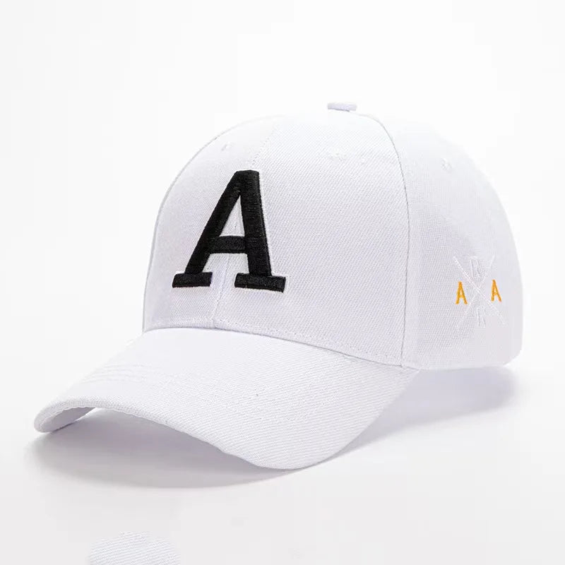 1 Summer Men's Embroidered A Letter Multi Color Duck Tongue Hat Outdoor Sports Baseball Hat