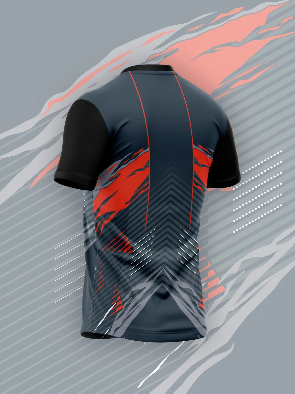 Men High Elastic Quick Dry Sports Compression Shirt Red Flame Stripe Print Short Sleeve Gym Running Training Top