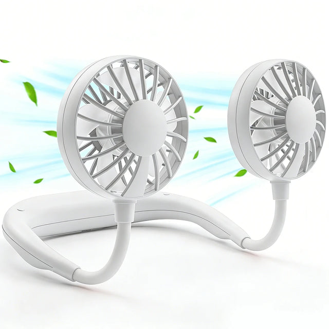 Sports Wear Portable Neck Hanging Fan Lazy Charging Student USB Small Fan Neck Fan Lazy Mini Portable Office Charging Small Mute