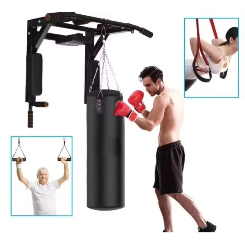 2026 Factory Pull up Bar Multi Doorway Wall Mounted Chin up bar Dip Station  Workout Power Tower Set Training for  Home Gym