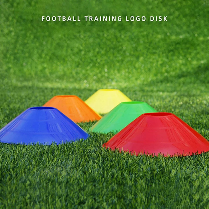 10pcs Cone Set Football Training Equipment For Kid Pro Disc Cones Agility Exercise Obstacles Avoiding Sport Training Accessor