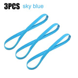 12 Pcs Thin Elastic Headbands Non Slip Sport Sweatbands for Running Soccer Basketball Cycling Workouts Gym Tennis Hiking Volleyb