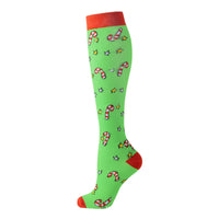 Compression Socks Sports Jump Rope Yoga Elastic Pressure Calf Stockings Socks Varicose Veins Compress Halloween Christmas New