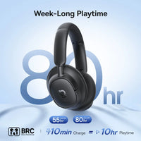 Baseus ANC Wireless Headphones 98% Adaptive Hybrid Noise Cancelling Headsets Hi-Res LDAC Headphone Bluetooth 6.0