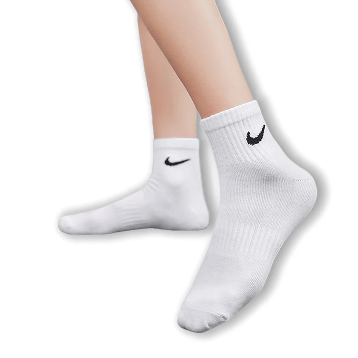 Nike Socks 2025 Fall/Winter New Arrival Breathable Moisture-Wicking 3-Pair Pack Sports Socks for Men and Women SX7677-100