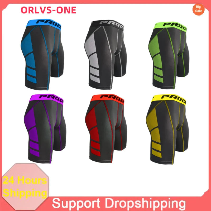 Men's Compression Shorts Gym Running Shorts Training Quick-Drying Comfortable Bottoms Hiking Jogging Camping Cycling Shorts