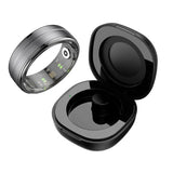 R06 Smart Ring Men Women with Charging Case,Heart Rate and Blood Oxygen Monitor,5ATM Waterproof,Multi-Sport Mode For Andriod IOS