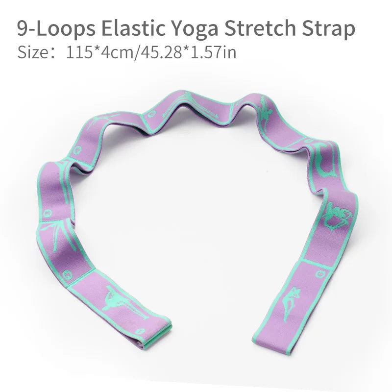 Yoga Elastic Band for Pilates Elastic Exercise Bands Resistance Physical Fitness Tension Belt Dance Gymnastics Girls Accessories