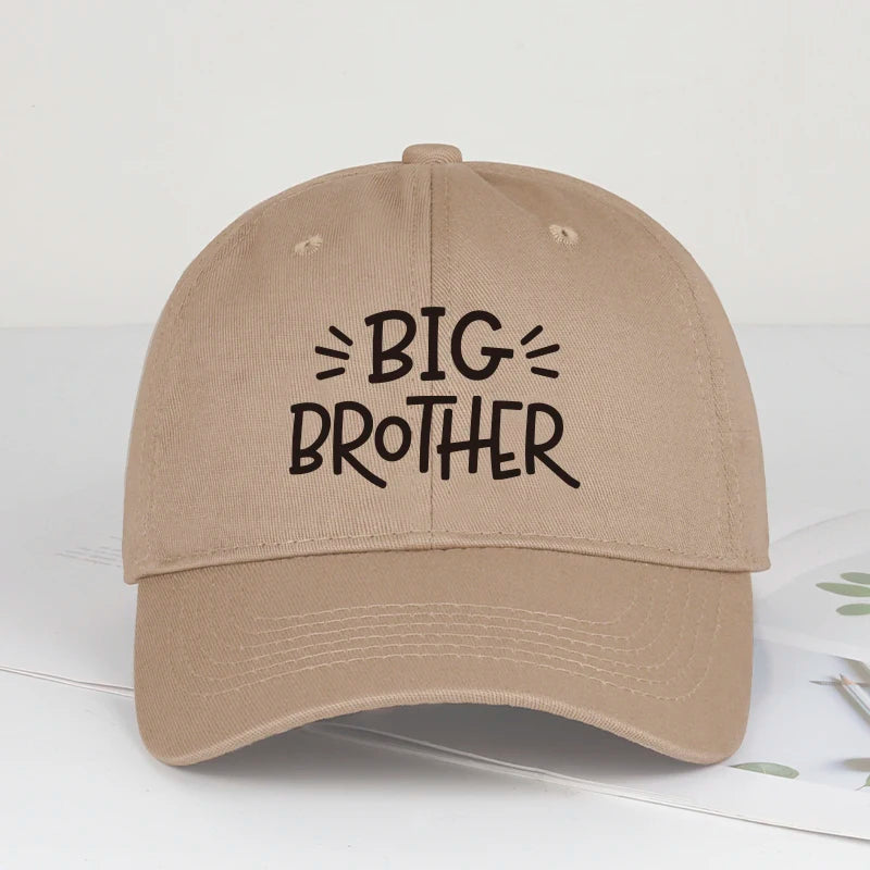 Coolwind BIG BROTHER Letter Print Soft-Peak Baseball Cap - Adjustable Outdoor Sports Cap - Unisex Men's Versatile Dad Cap