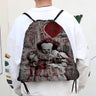 Horror Film I-It P-Pennywise Clown Drawstring Bags Sports Backpack Gym Sackpack Water Resistant String Bag For Cycling