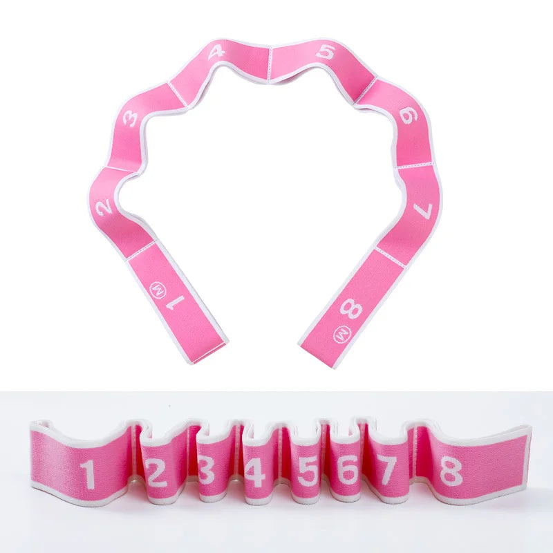 Children's Dance Elastic Band Digital Section for Stretching Resistance Belt Exercise Gymnastics Girls Rubber Band for Training
