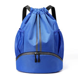 Sports Backpack Drawstring Basketball Backpack for Women&Men String Swim Gym Bag with Shoes Compartment and Wet Proof Pocket
