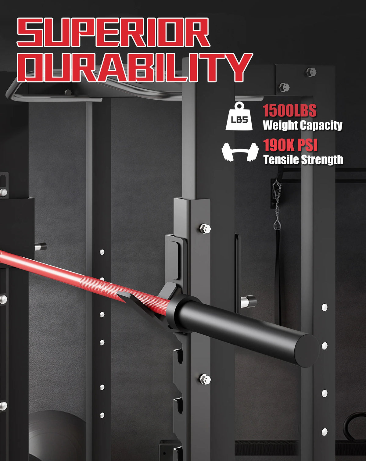 7Ft Barbell Bar for Power Lifting Weightlifting, 1000LBS Capacity 2