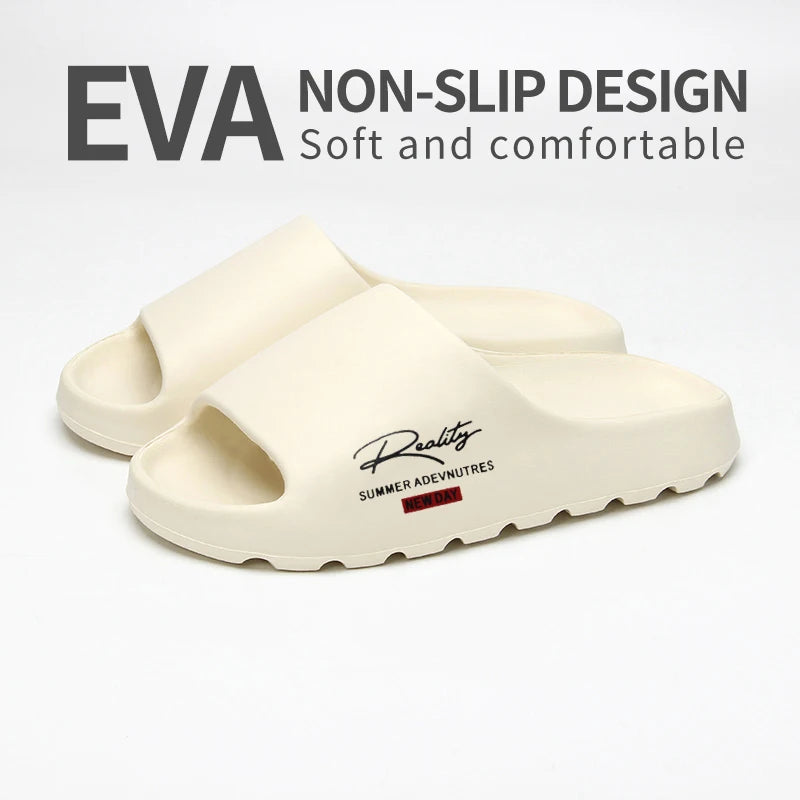 Comfortable And Lightweight Outdoor Slippers, Non-Slip Home Summer Beach Slippers, Same Style For Men And Women（No Shoe Box）
