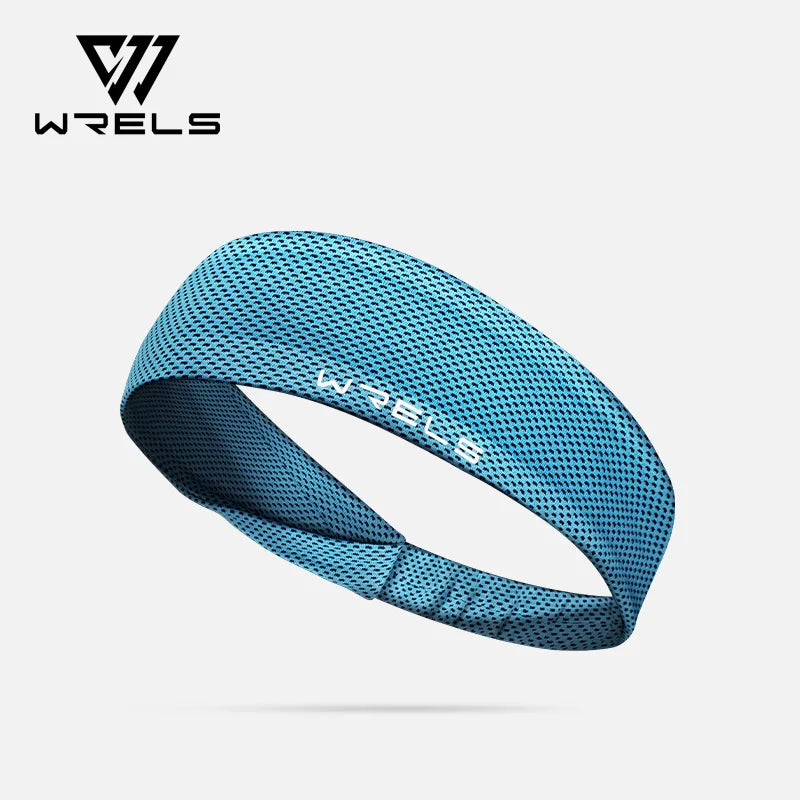 WRELS Sports Headband Sweatband Stretch Elastic Gym Fitness Running Yoga Headwrap Sweat Absorbing Breathable Jog Headband