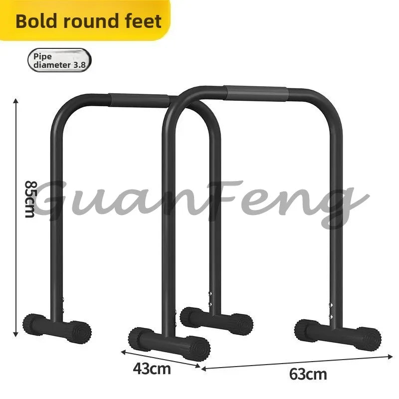 Indoor Adjustable Parallel Bars, Multifunctional Chin‑Up Dip Station Pull‑Up Bars for Home Gym Strength Workout Training