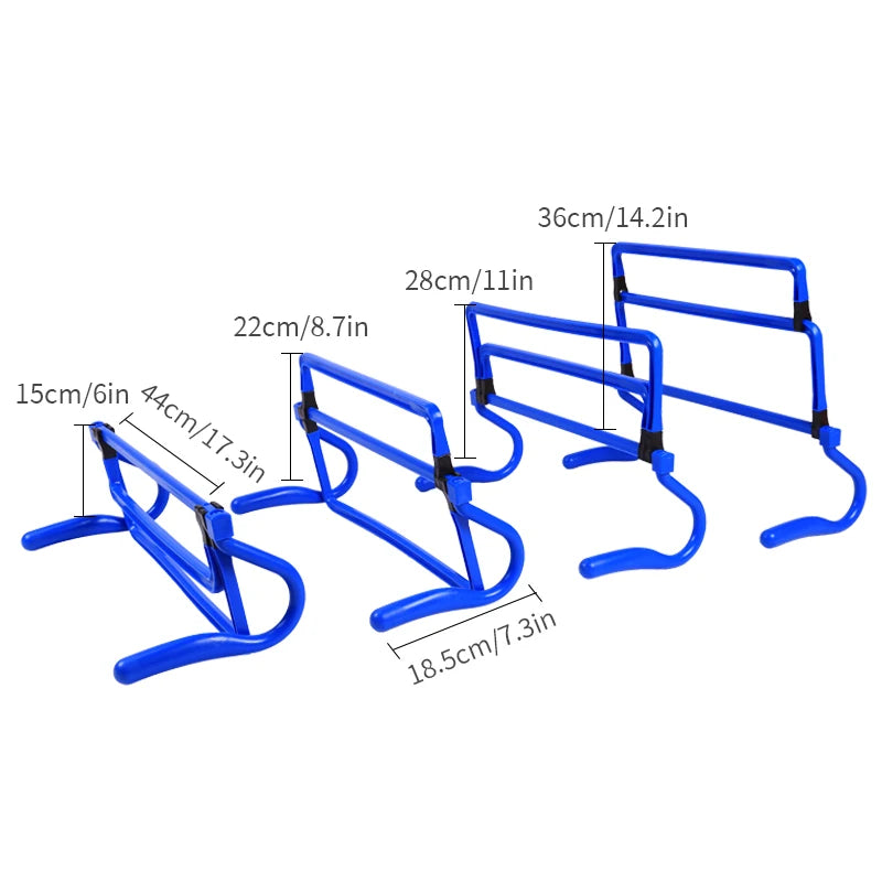 1/5 Pcs Four-speed Colourful Hurdle Racks Multi-functional Football Training Equipment Jumping Hurdles Adjustable Hurdle Racks