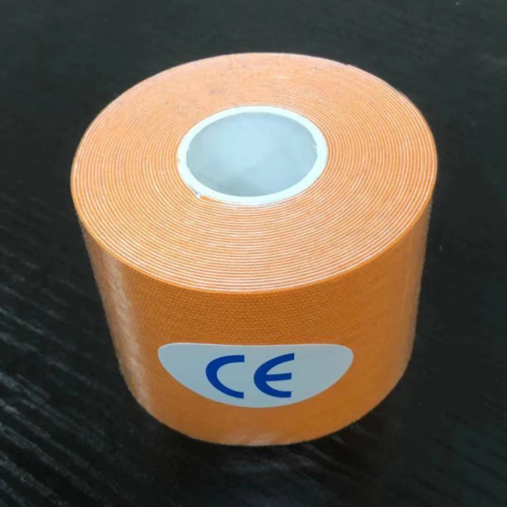 1 Rolls Kinesiology Tape Waterproof Athletic Tape Uncut Kinetic Tape Elastic Muscle Knee Tape for Exercise and Daily Use 3 Size