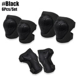 6Pcs/Set Protective Gears Set for Kids Children Knee Pad Elbow Pads Wrist Guards Child Safety Protector Kit for Cycling Skating