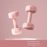 1Pc 2kg Coated Dumbbells Home Fitness Equipment New Design for All Ages Arm Muscle Training Men Women Kids Exercise Weight