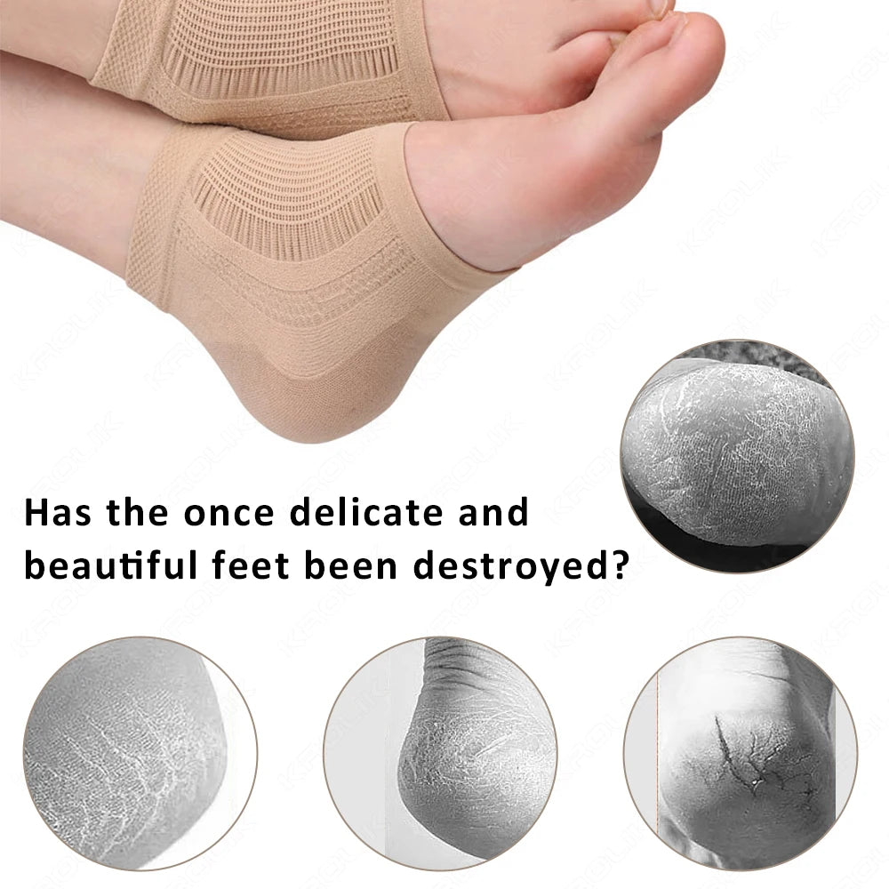 Heel Protector Protective Silicone Sleeve Spur Pads For Plantar Fasciitis Heel Pain Relief Reduce Pressure On Heel Unisex UPAKME