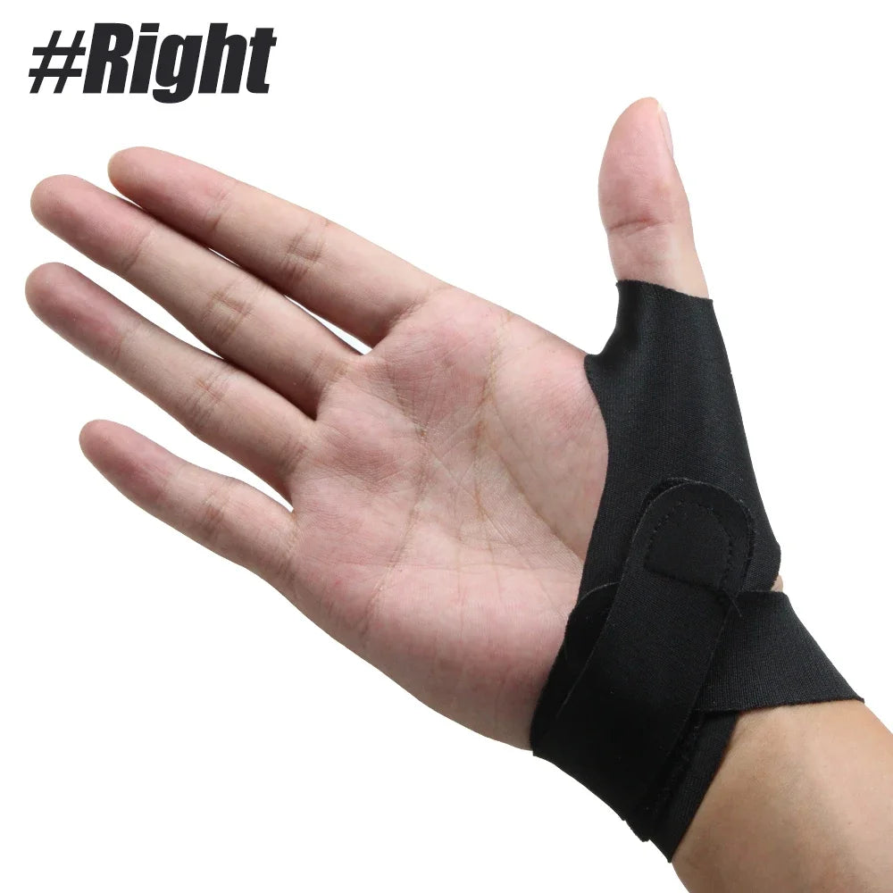 1Piece Wrist Support Brace Sports Exercise Work Hand Protector Wormwood Wrist Wraps with Thumb Loops for Both Right Left Hands