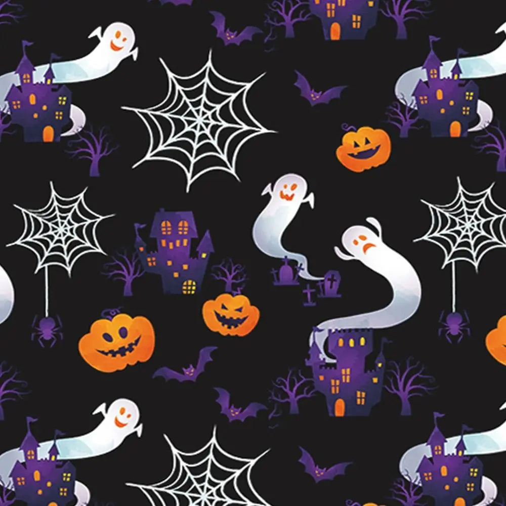 Practical Creative Drawstring Bag Portable Cartoon Pumpkin Halloween Backpacks Polyester Foldable Sports Gym Sack Travel Storage
