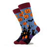 1 Pair of Personality Bat Mid Tube Men's Socks Skull Women's Socks Spider Tide Socks Bloody Hand Halloween Women's Socks