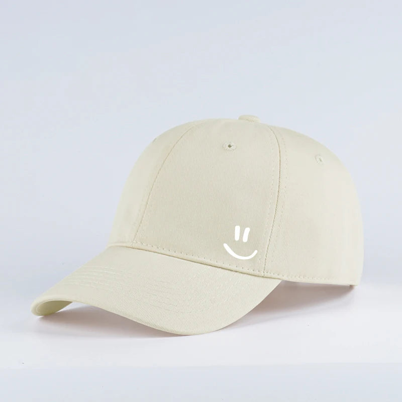 Women's Basic Smiley Graphic Baseball Cap Adjustable Casual Hat for Daily Travel Weekend Gathering Vacation Party