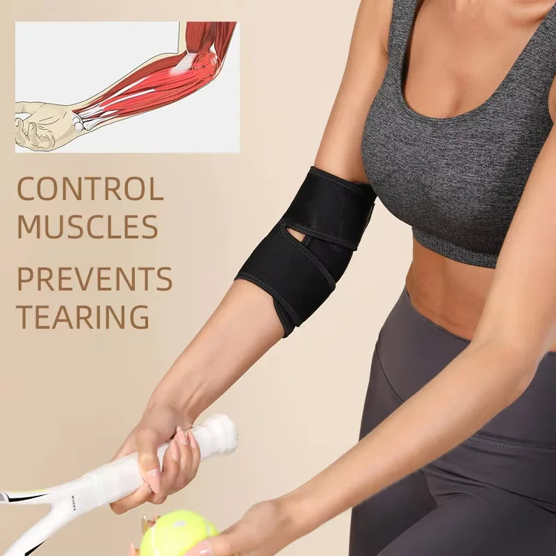 1Pcs Fitness Elbow Brace Compression Support Sleeve for Tendonitis, Tennis Elbow, Golf Treatment - Reduce Joint Pain