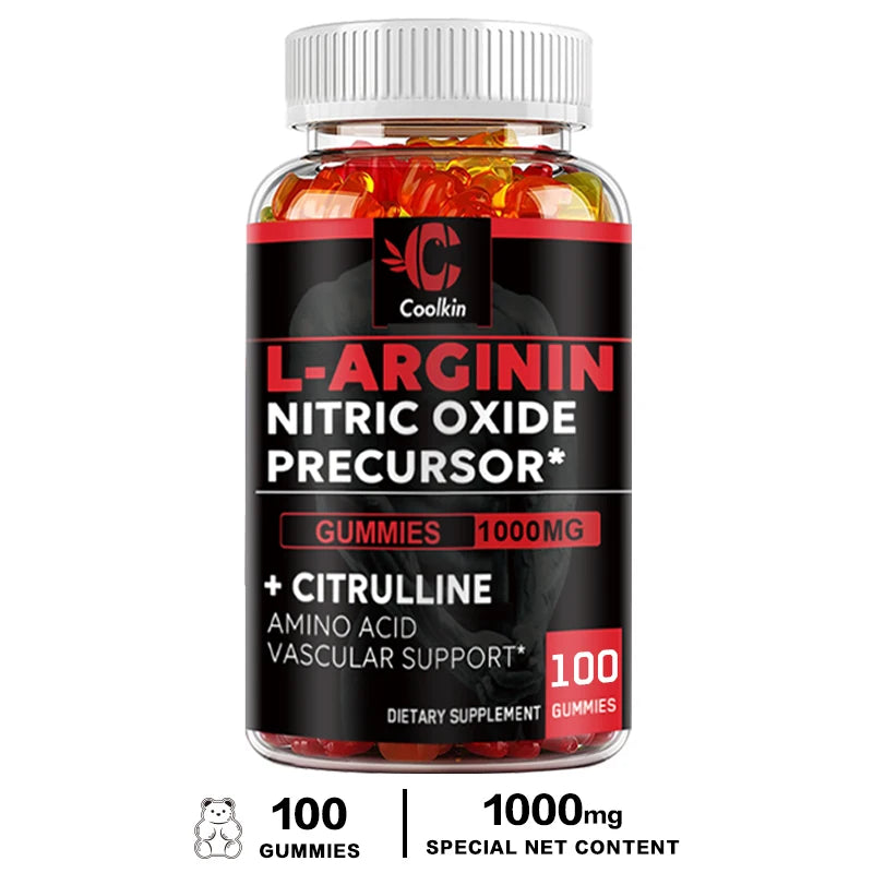 L-Arginine Supplement - Strengthens Muscles and Supports Blood Flow, Circulation, Nutrient Delivery and Pumping